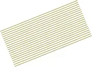uxcell 20pcs Brass Rods 1/8" x 12" Brass Solid Round Stock Lathe Bar for Knife Handles Pin DIY Craft Model Plane(3mm in Diameter)