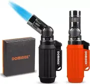 2 Pack Torch Lighters 4 Jet Flame Butane Lighter Refillable Windproof Lighter fo