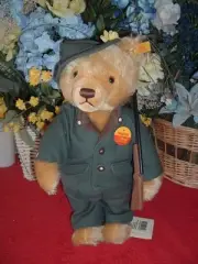 STEIFF Teddy Woodsman Hunter Bear, #028502, 14", NEW, Mint, NRFPkg