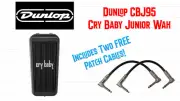Dunlop CBJ95 Cry Baby Junior Wah Pedal Includes Two FREE Patch Cables