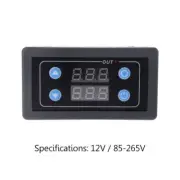 12V/AC110-220V LED Digital Timer Delay Relay Adjustable Timer Control Switch