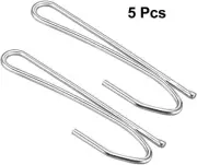5Pcs Curtain Hooks Metal Single Prongs Pinch Pleat Drapery Hook for Curtain