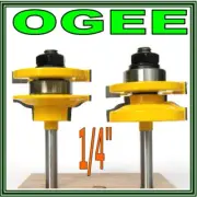 2 pc 1/4" Shank Roman Ogee Rail & Stile Router Bit Set sct-888