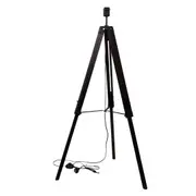 Trevi Tripod Floor Lamp Base Walnut