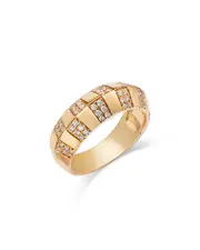 Bloomingdale's Fine Collection Diamond Checkerboard Ring in 14K Yellow Gold, 0.44 tcw