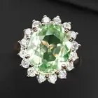 Stunning Lime Green Peridot 6.10Ct 925 Sterling Silver Handmade Rings Size 6