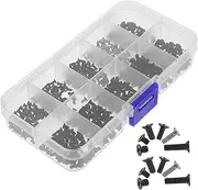 CANIGHT Stainless Steel Screw Kit 500pcs Laptop Screws M2/m2.5/ Sizes Easy Storage for Computer Repair