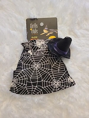 Thrills & Chills Collection Witch Reptile Costume For Bearded Dragons New