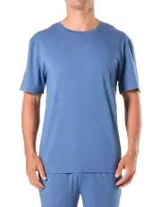 [Mitch Dowd] Soft Bamboo Sleep Tee in Blue Marle