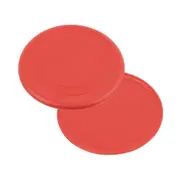 1X Silicone Frisbee For Dogs Flying Disc Rings Puppy Pet Fetch Training Kids Beach Toy Flyer Soft React Faster Interactive Light Weight Red