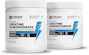 Green Velly Indian Wellcore - Micronised Creatine Monohydrate (2x250g, 166 Servings) Unflavoured | 100% Pure Creatine | Rapid Absorption | Enhanced Muscle Strength & Power | Fast Recovery | Increased Muslce Mass