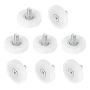 Pack of 8 Drawer Rollers Nylon Cabinet Drawer 29mm Pulley Replacement Wheels