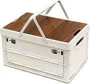 Outdoor storage box, Deck box, Outdoor toy storage 55L, Storage Box Container Stackable Shelf Baskets Cloth Closet Car Organizers Outdoor Transport Box(White)