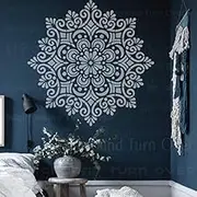 80cm Big Large Mandala Ceiling Round Stencils for Walls to Paint Templates Reusable Decor Decorate Large for Furniture Decoration for Cloth S097