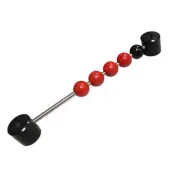 Shelti Wood Scoring Assembly - Red (4 red beads, 1 black bead)