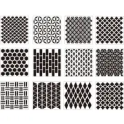 12 pcs Reusable Plastic Hollow Out Painting Silhouette Stencil Set DIY Drawing