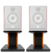 Rockville 8” Wood Studio Monitor Speaker Stands For Focal SOLO6 BE Monitors