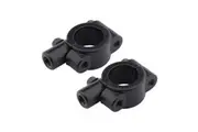 Black 10mm Mirrors Adapter Mount Clamp for 7/8" 22mm Handlebar Bicycle Motorcycle Bike