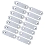 20 PCS Straight Flat Brace Stainless Steel Angle Iron Brushed Finish