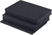 Lykus Foam Insert for HC-3810 Hard Case - 2pcs Precut Foam & 1pc Cushion - 1.6in/4cm Thick - Pluckable Area 13.3x9.1in/33.8x23.1cm - Adult Photographers