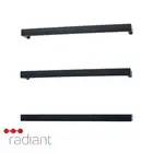 Radiant SBSTR-650 Single Square Towel Rail-650mm-Matte Black (1 Piece)