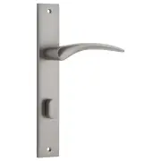 Oxford Rectangular 85mm Privacy Lever Set, SN