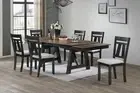 Cottage Dining Set: 7pc Extendable Table & Chairs