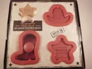 Williams Sonoma Wild West Ice Cream Sandwich Molds Hat Star Boot Birthday Party