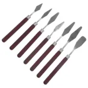 7 Pcs Painting Scraper Scrapper Tool Miniature Tools Drawing Spatula