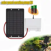 Solar Water Oxygen Pump Kit Air Stone Aerator Oxygenator Fish Tank Outdoor Pond