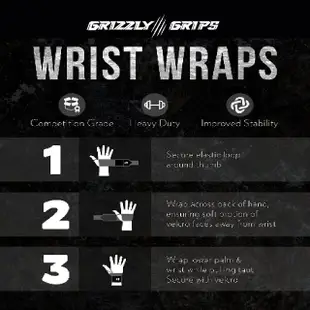 【GrizzlyGrips】18吋健身護腕 運動護腕 舉重護腕(提供最高強度的保護)