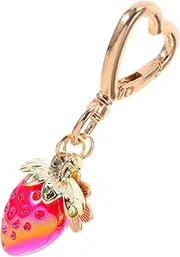 [Healeved] Cherry Strawberry Pendant Cherry Charm for Purse Barber Keychain Keychains Cute Small Keychain Charms Hair Dresser Keychains Hair Stylist Key Chain Friends Birthday Present Abs
