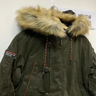 跩狗嚴選 極度乾燥 Superdry 男款 M51 Parka 長版 軍綠 超細纖維 軍裝夾克 外套 連帽 風衣 防風保暖 派克 N3B sdx