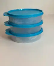 Tupperware Big Wonder 410ML Bowls and Seals Set of 3 BLUE