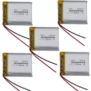 5PCS 3.7V 850mAh 3.14Wh Li Battery 803035 Li-ion For Headset Bluetooth Speaker