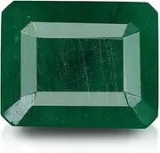 [DINJEWEL] 11.25 Ratti /10.50 Carat Natural Certified (Colombian Panna) Emerald Octagon Shape Loose Gemstone Lab Approved Genuine Stone, 10.50 Carat, Gemstone, Emerald
