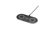 3sixT Elfin 20W Dual Wireless Charger Pad w AC For Apple iPhone Samsung Black