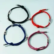 Couple Matching Cord Bracelet Bracelet - Brick Red - One Size