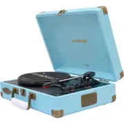 MBEAT TR96BLU Vintage Turntable With Bt Blue Woodstock Ii