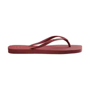 【havaianas 哈瓦仕】拖鞋 女鞋 夾腳拖 方形 Slim Square Logo Pop Up 紅 4148959-5190W(哈瓦士)