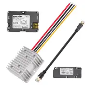 Passive PoE Injector + 12V~48V DC Step UP Converter&RJ45 Adapter for Starlink V2