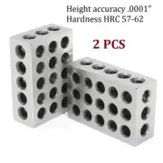 2PCS Gauge Blocks Matched Blocks 23 Holes Machinist 0.0001" Precision
