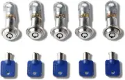Lock Set 1" (25mm)Tool Box Chest Key Safe Arcade Machine Kit Door Tube Cam Lock