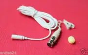 ME2 Beige Clip On Lapel Microphone Mic For AKG Samson Wireless Mini XLR 3Pin New