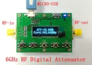 New OLED 6G Digital Programmable Attenuator 30DB step 0.25 RF Module + Micro USB