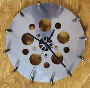 Handmade custom metal bullet clock. Made with bullets. one of a kind.