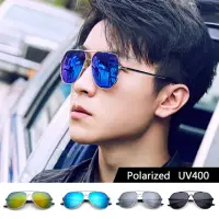 在飛比找momo購物網優惠-【SUNS】時尚飛行員偏光墨鏡 Polarized太陽眼鏡 