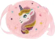 ERINGOGO Unicorn Crossbody Bag for Little Cute Plush Unicorn Purse with Cartoon Design for Storing Coins and Items Present