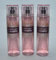 3 BATH & BODY WORKS A THOUSAND WISHES FRAGRANCE MIST SPRAY SPLASH LARGE 8OZ NEW