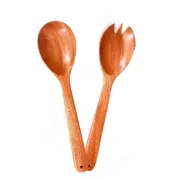 Wood Salad Serving Spoon & Fork Set of 1